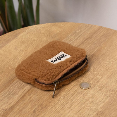 Porte-monnaie Lili - Teddy Brun