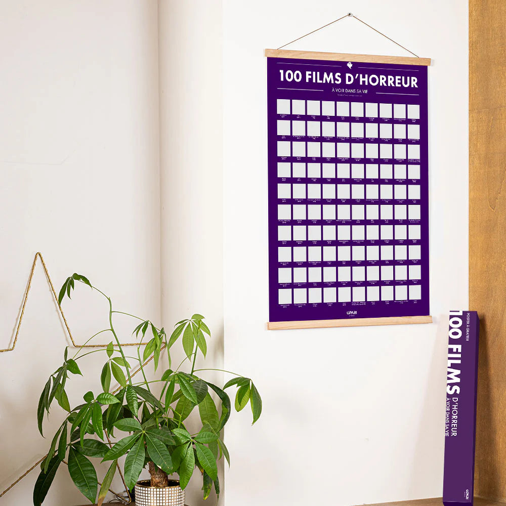 Poster à Gratter - 100 Films d'Horreur à Voir dans sa Vie