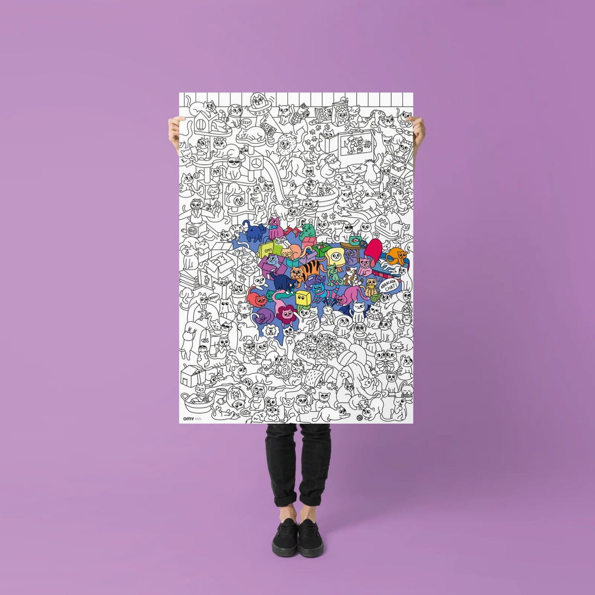 Poster à colorier - Kitty