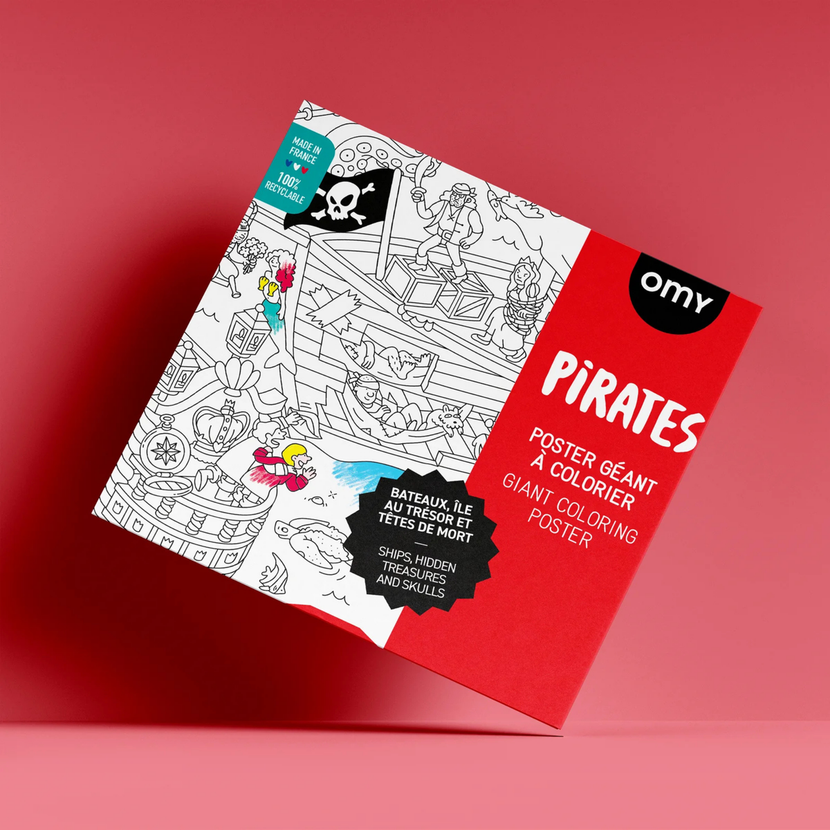 Poster à colorier - Pirates