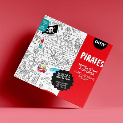 Poster à colorier - Pirates