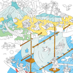 Poster à colorier - Pirates