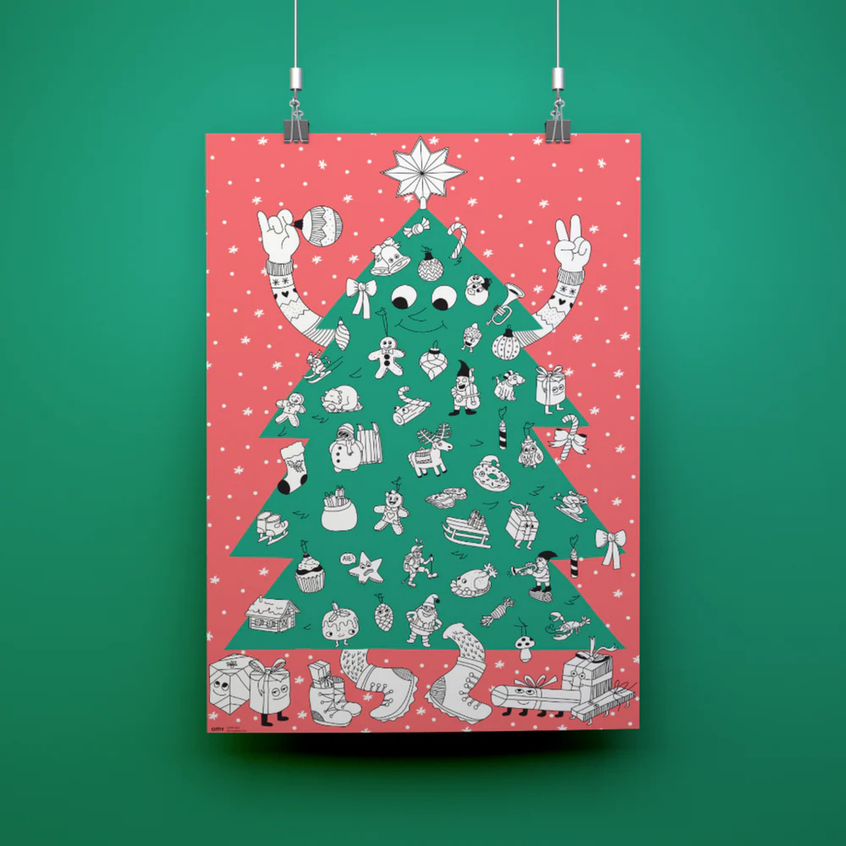 Poster à colorier - Sapin Géant 2