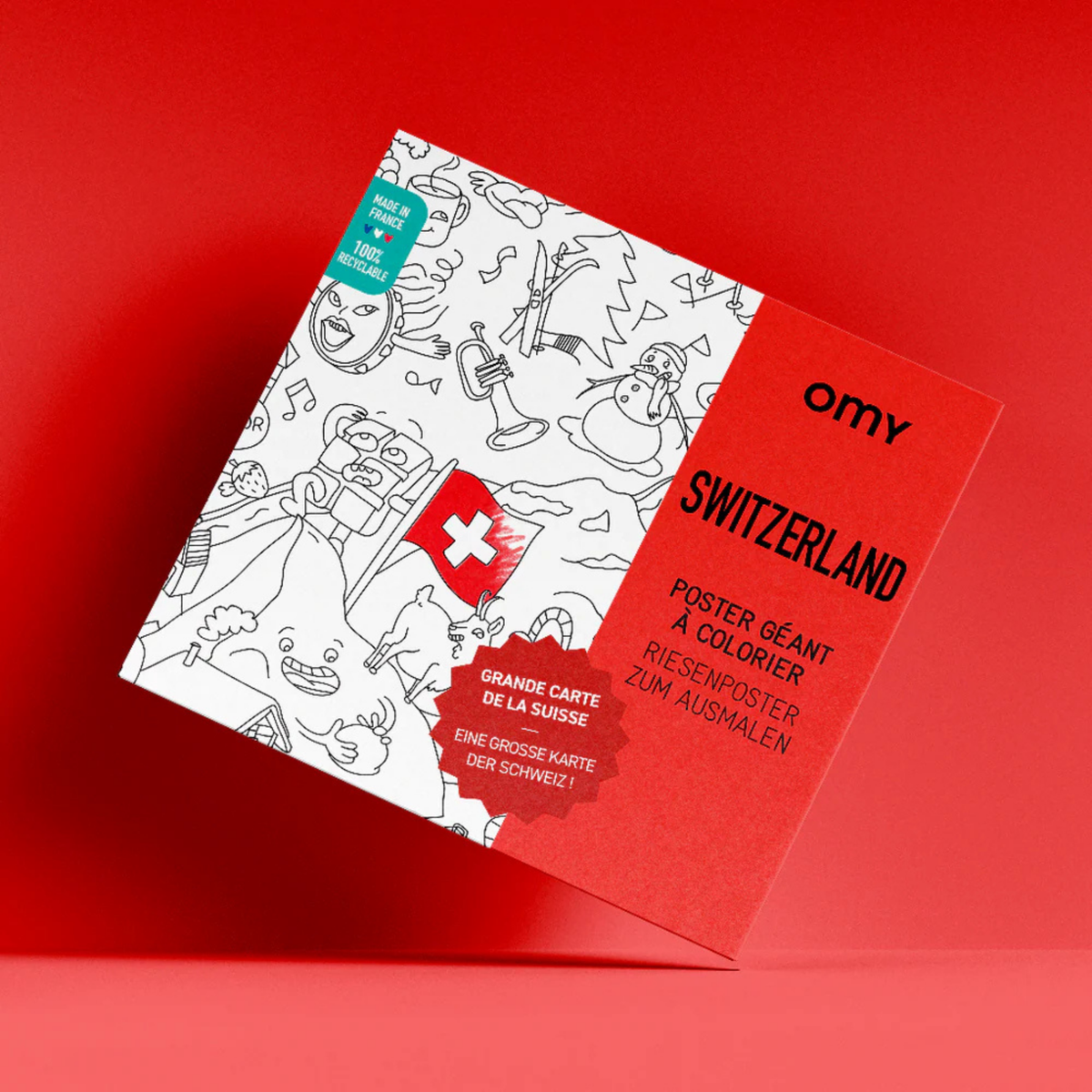 Poster à colorier - Suisse