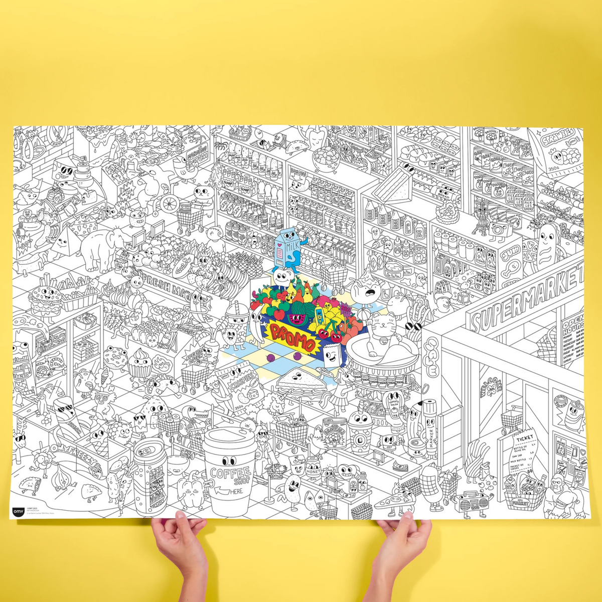 Poster à colorier - Super Market