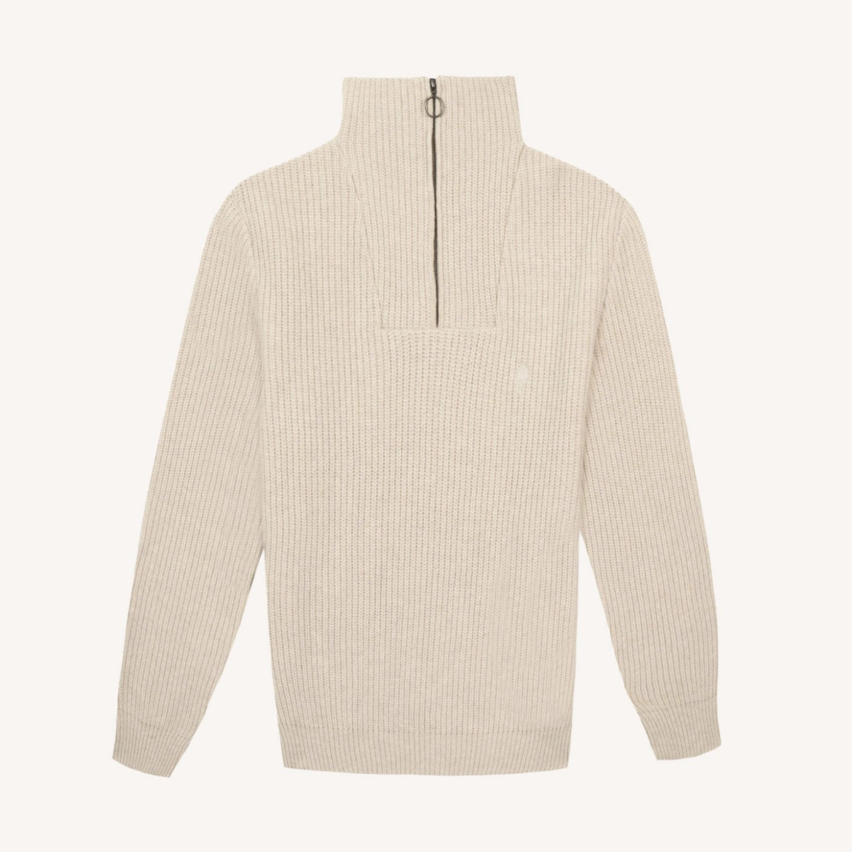 Pull camionneur laine Ardenne - Beige chiné