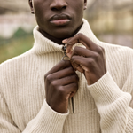 Pull camionneur laine Ardenne - Beige chiné