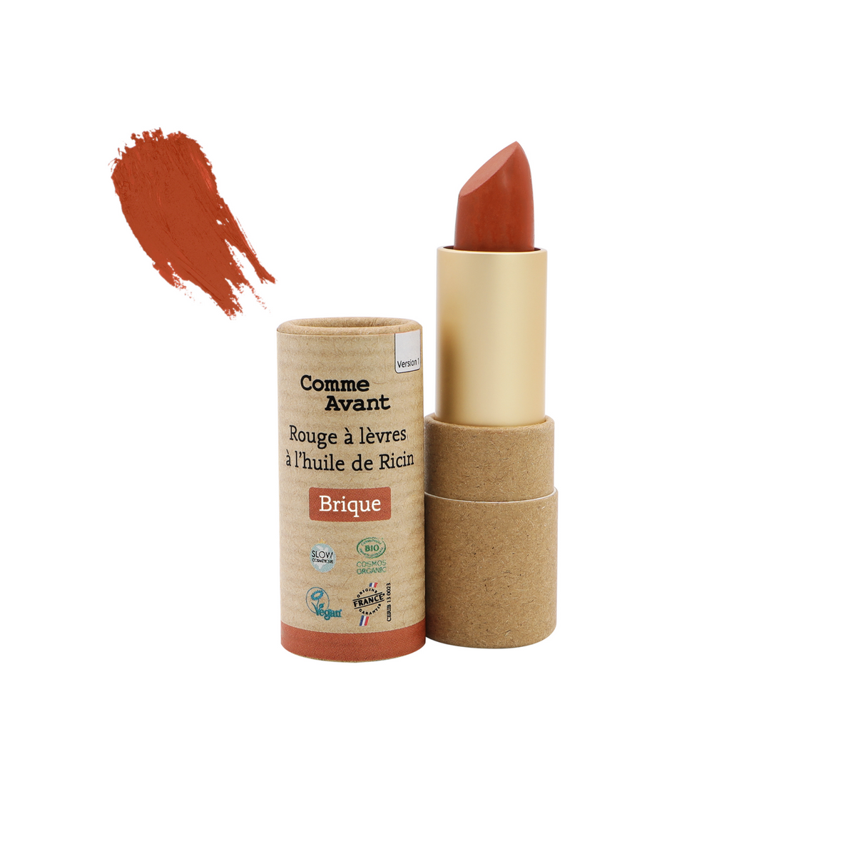 Rouge à lèvres à l'huile de Ricin - Brique