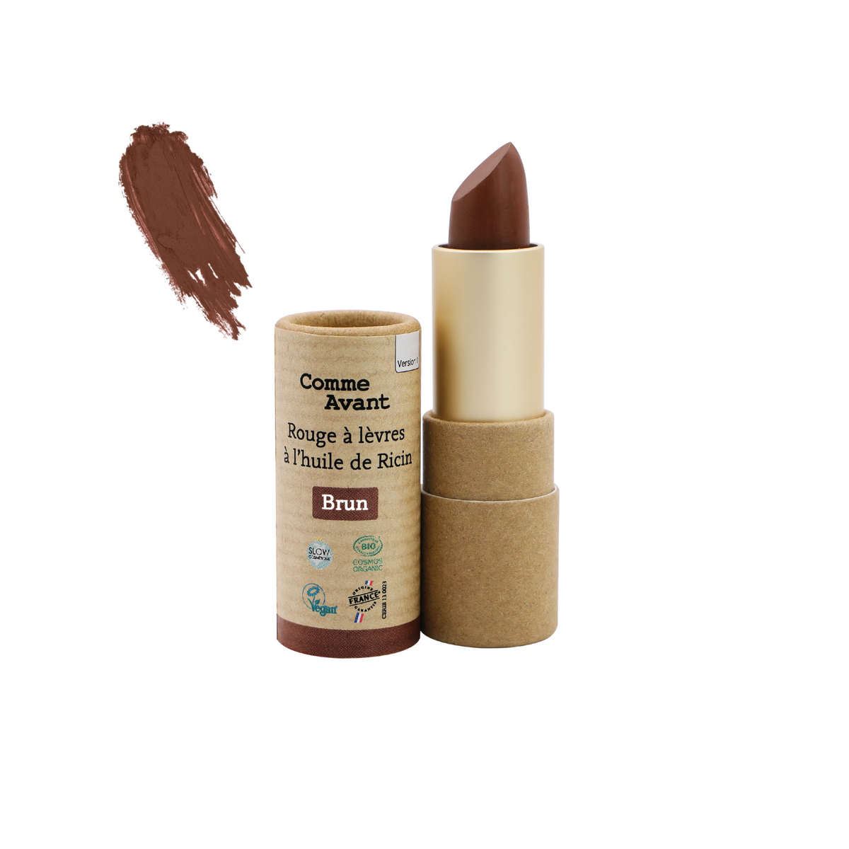 Rouge à lèvres à l'huile de Ricin - Brun