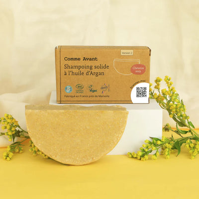 Shampoing solide cheveux secs à l'huile d'Argan