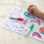 Coloriage effaçable et réutilisable -Sirene