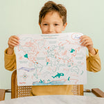 Coloriage effaçable et réutilisable - Mon 1er planisphere