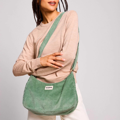Sac Rosa - Velours Vert d'Eau