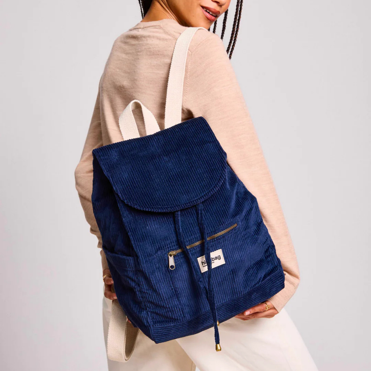 Sac à dos Eliot - Velours Marine