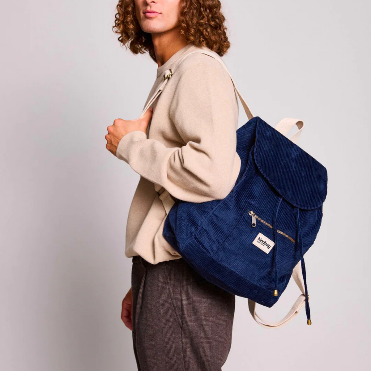 Sac à dos Eliot - Velours Marine