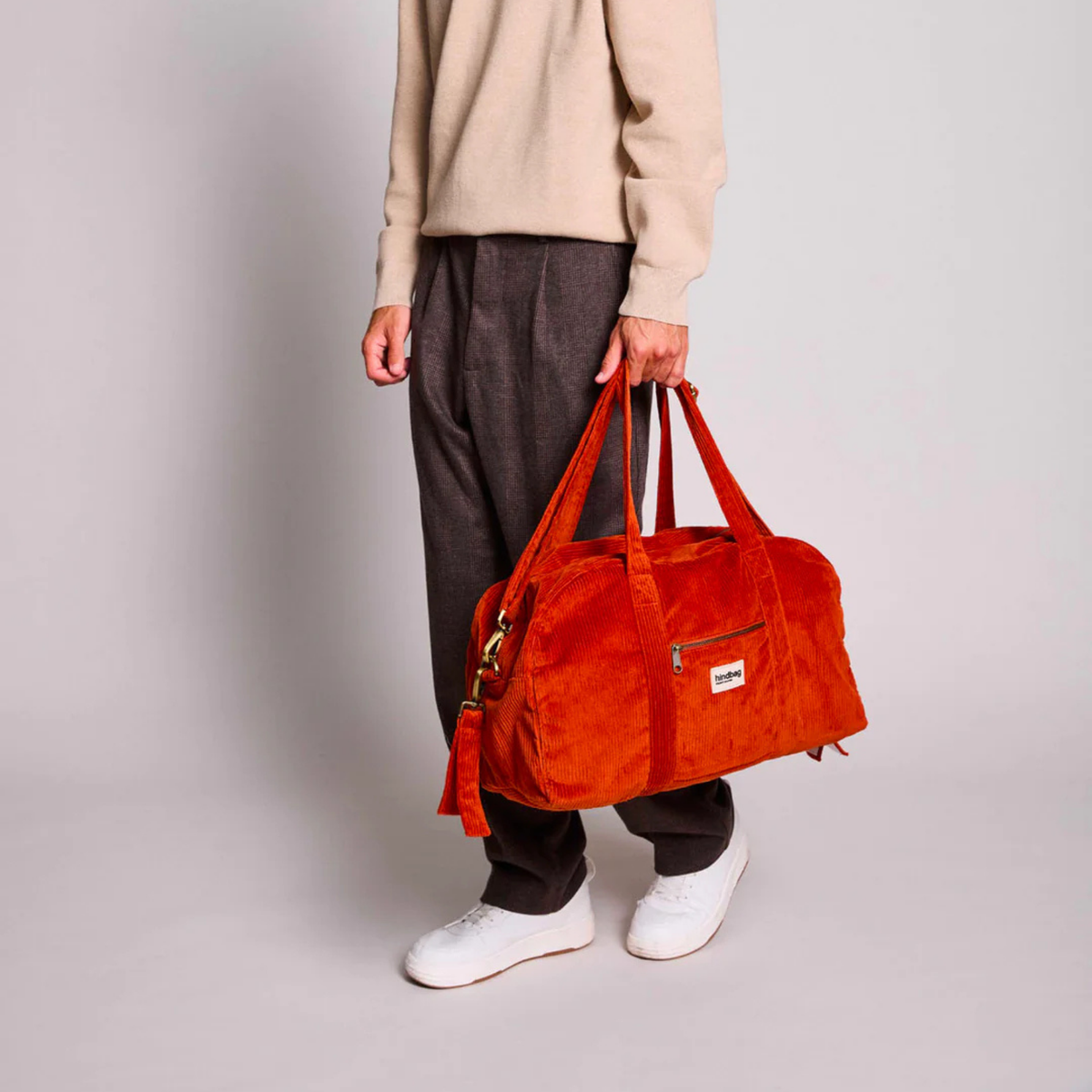 Sac à langer Basile - Velours Brique