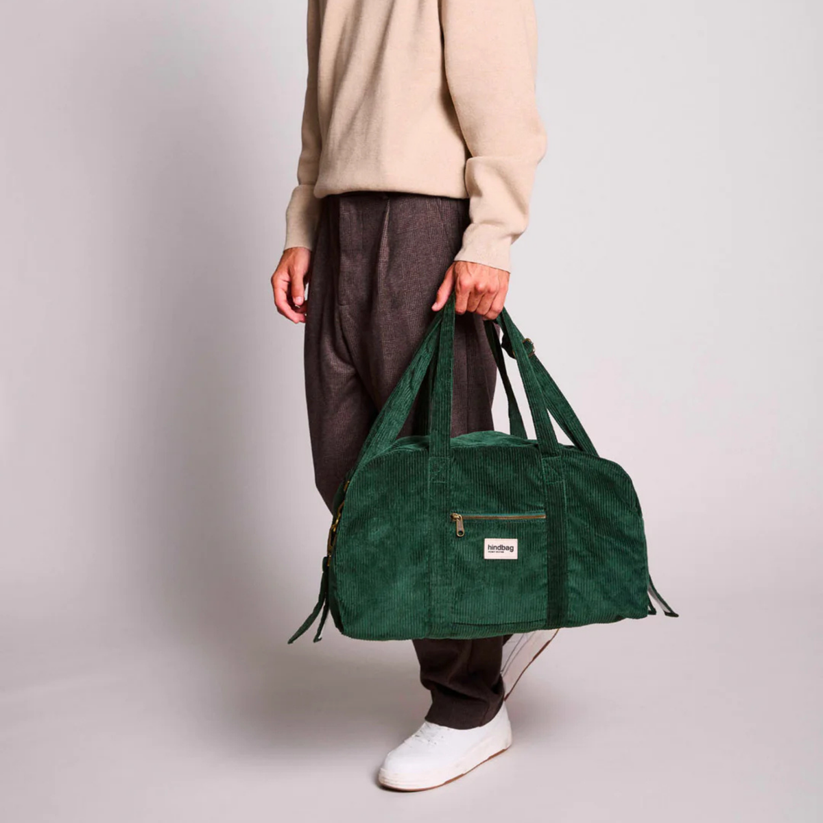 Sac à langer Basile - Velours Sapin