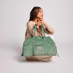 Sac à langer Basile - Velours Vert d'eau