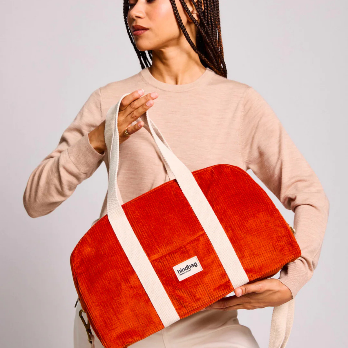 Sac bowling Charlie - Velours Brique