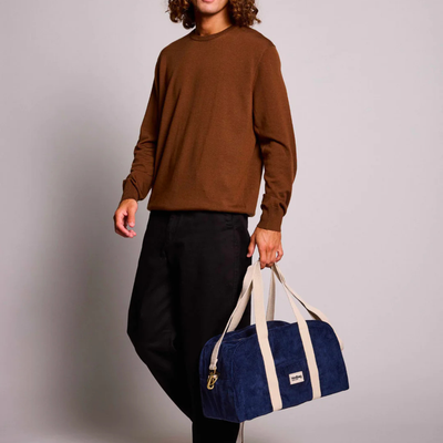 Sac bowling Charlie - Velours Marine