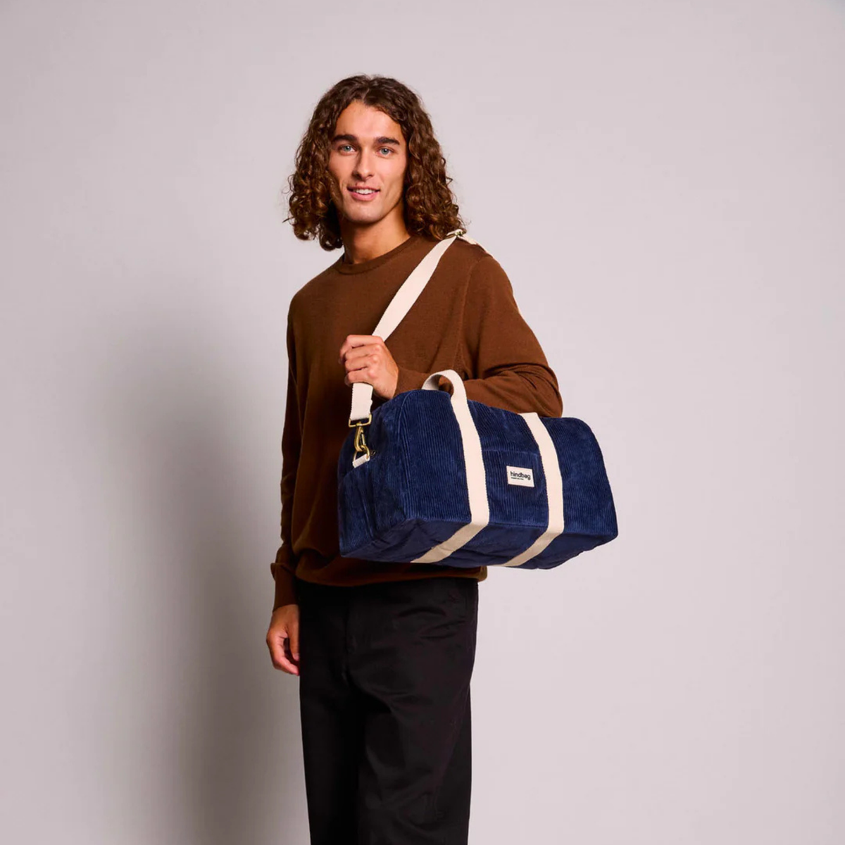 Sac bowling Charlie - Velours Marine