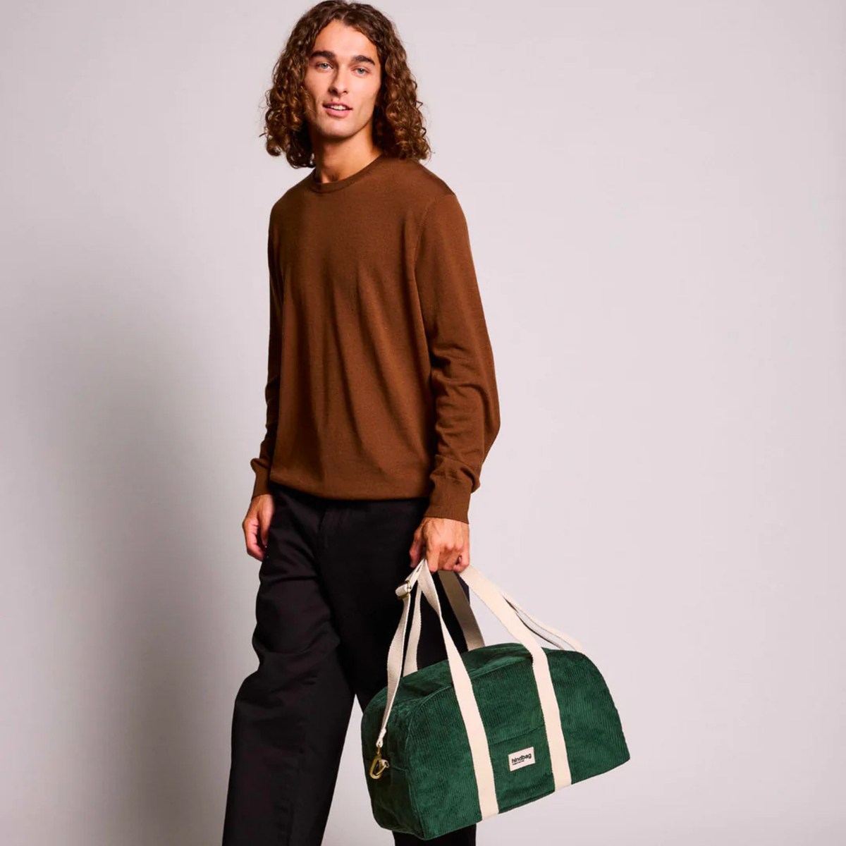 Sac bowling Charlie - Velours Sapin