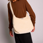 Sac hobo Claire - Velours Crème