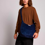 Sac hobo Claire - Velours Marine