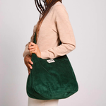Sac hobo Claire - Velours Sapin