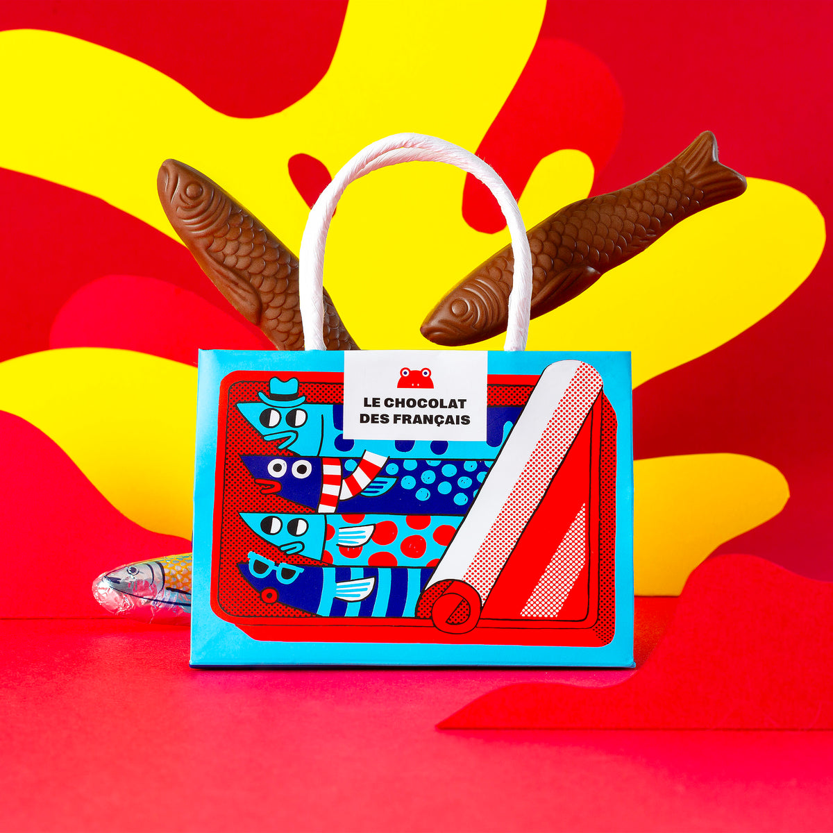 Mini-sac de Sardines au Chocolat au Lait – 4 Pièces (40g)