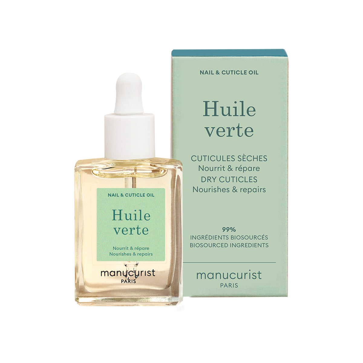 Soin ongles huile verte