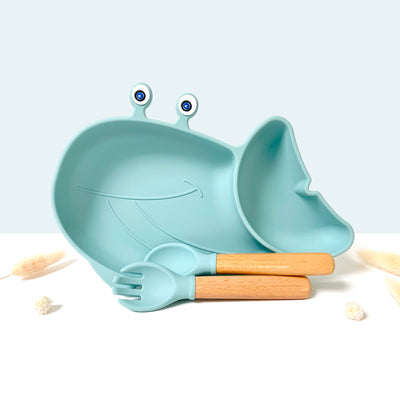 Solène l’assiette Baleine - Bleu Ciel