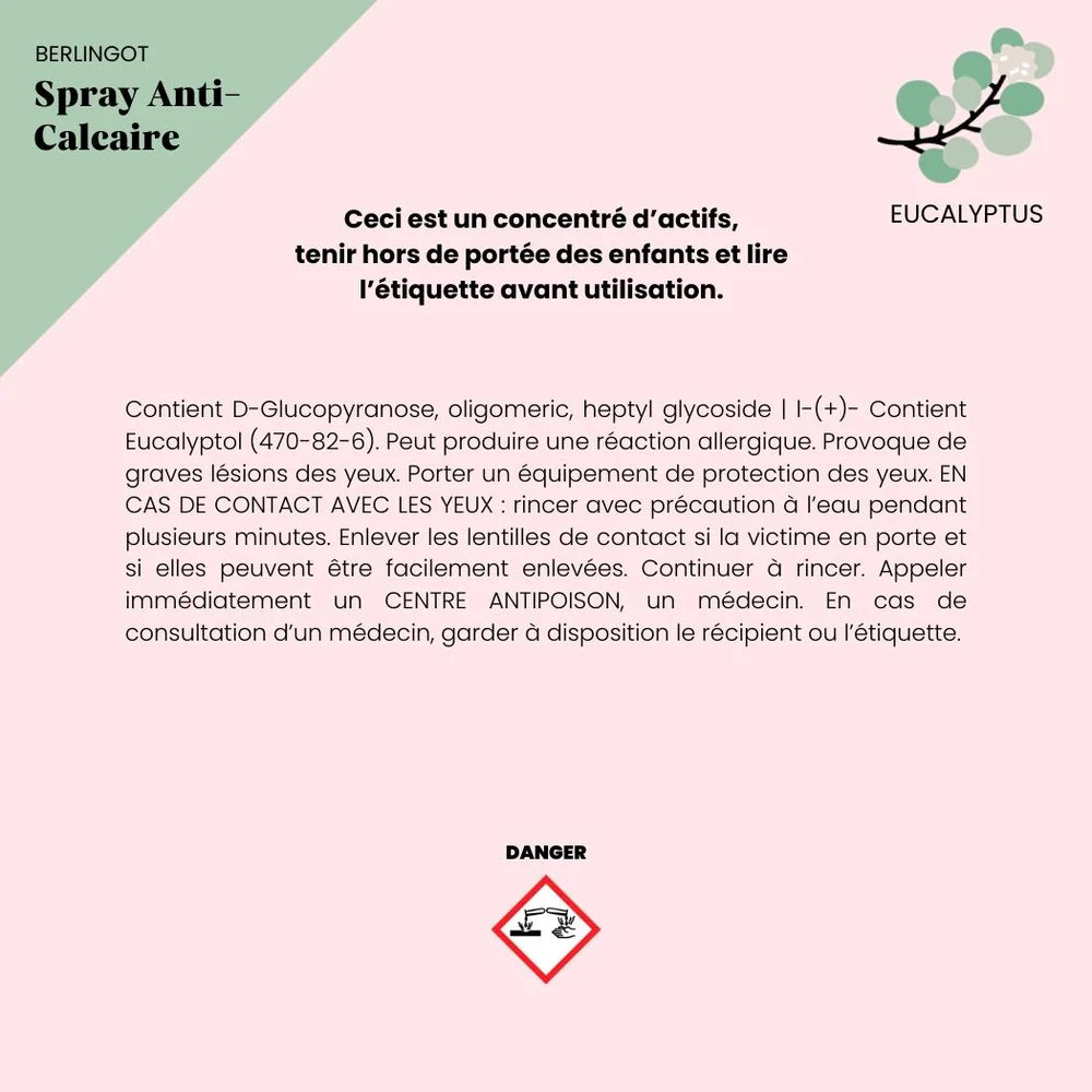 Berlingot Spray Anti-Calcaire 50 gr