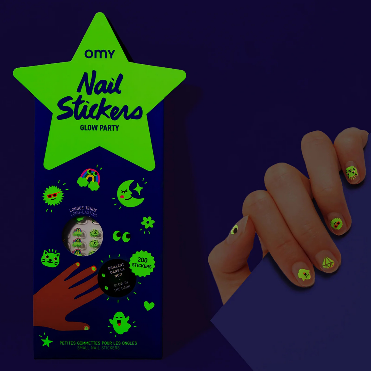 Stickers ongles - Glow Party