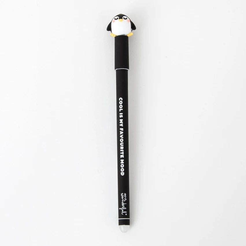 Stylo effaçable Bo-Bo Pingouin – Le cool, c'est mon état d'esprit préféré