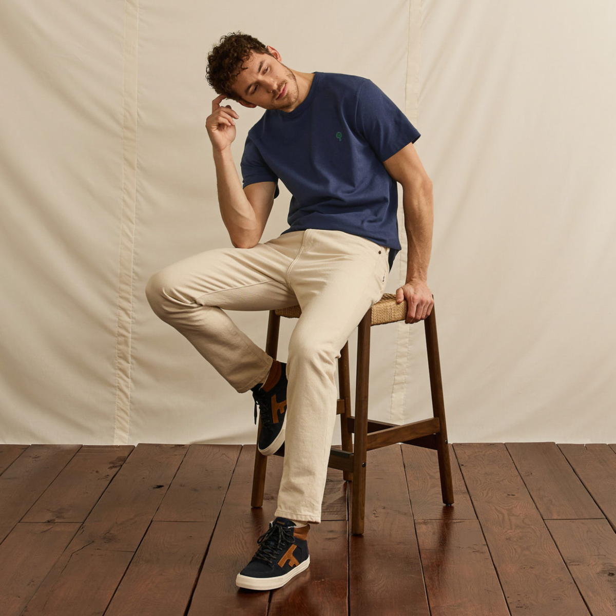 T-shirt coton Lugny - Bleu Marine