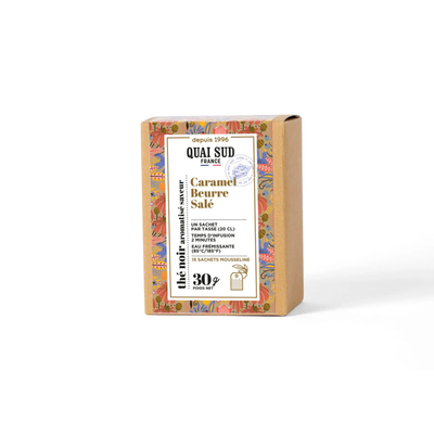 Thé Noir - Aromatisé Caramel Beurre Salé - 15 Infusettes de 2g
