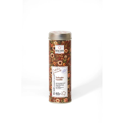 Thé Noir - Aromatisé Saveurs Noisette Vanille - Boîte Ronde 65 g