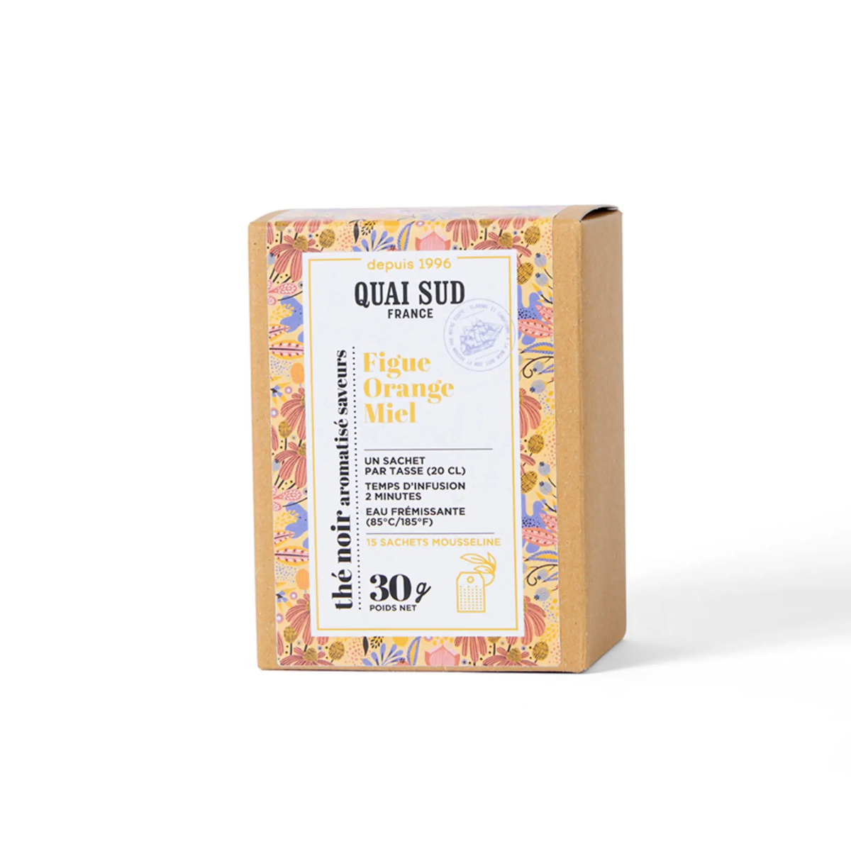 Thé Noir - Figue Orange Miel - 15 Infusettes de 2g