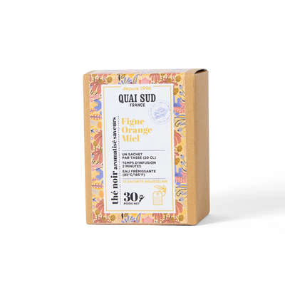 Thé Noir - Figue Orange Miel - 15 Infusettes de 2g