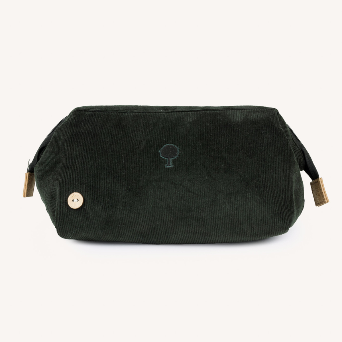 Trousse de toilette velours Washbag - Vert foncé
