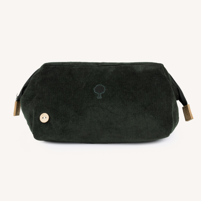 Trousse de toilette velours Washbag - Vert foncé