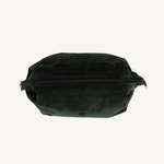 Trousse de toilette velours Washbag - Vert foncé