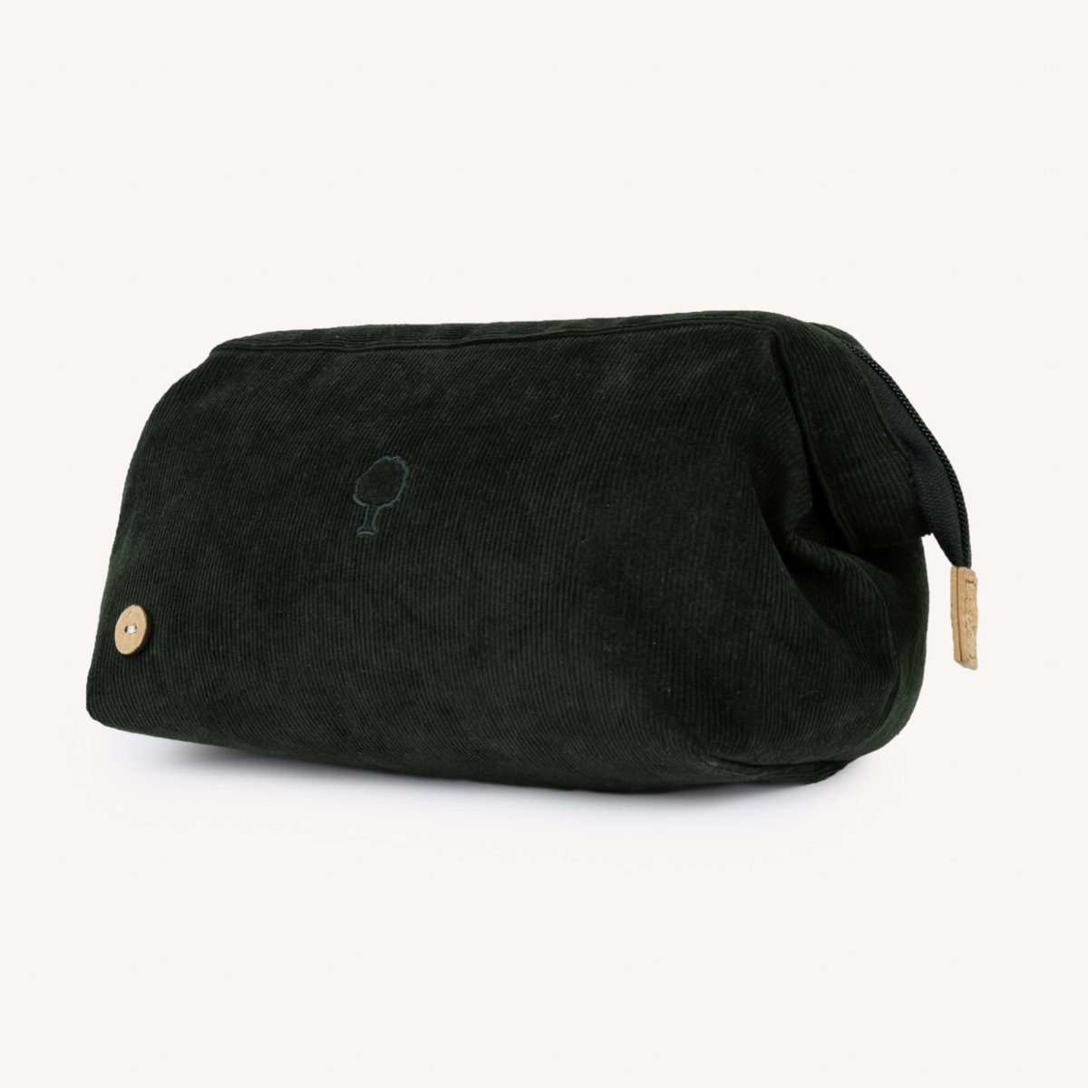 Trousse de toilette velours Washbag - Vert foncé
