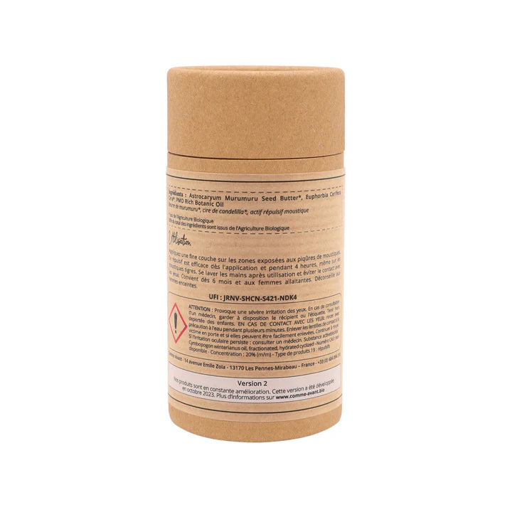 Répulsif anti-moustique au beurre de Murumuru