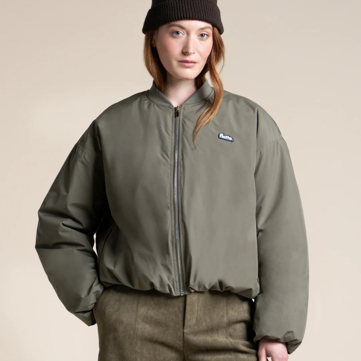 Veste bomber imperméable Alésia - Kaki