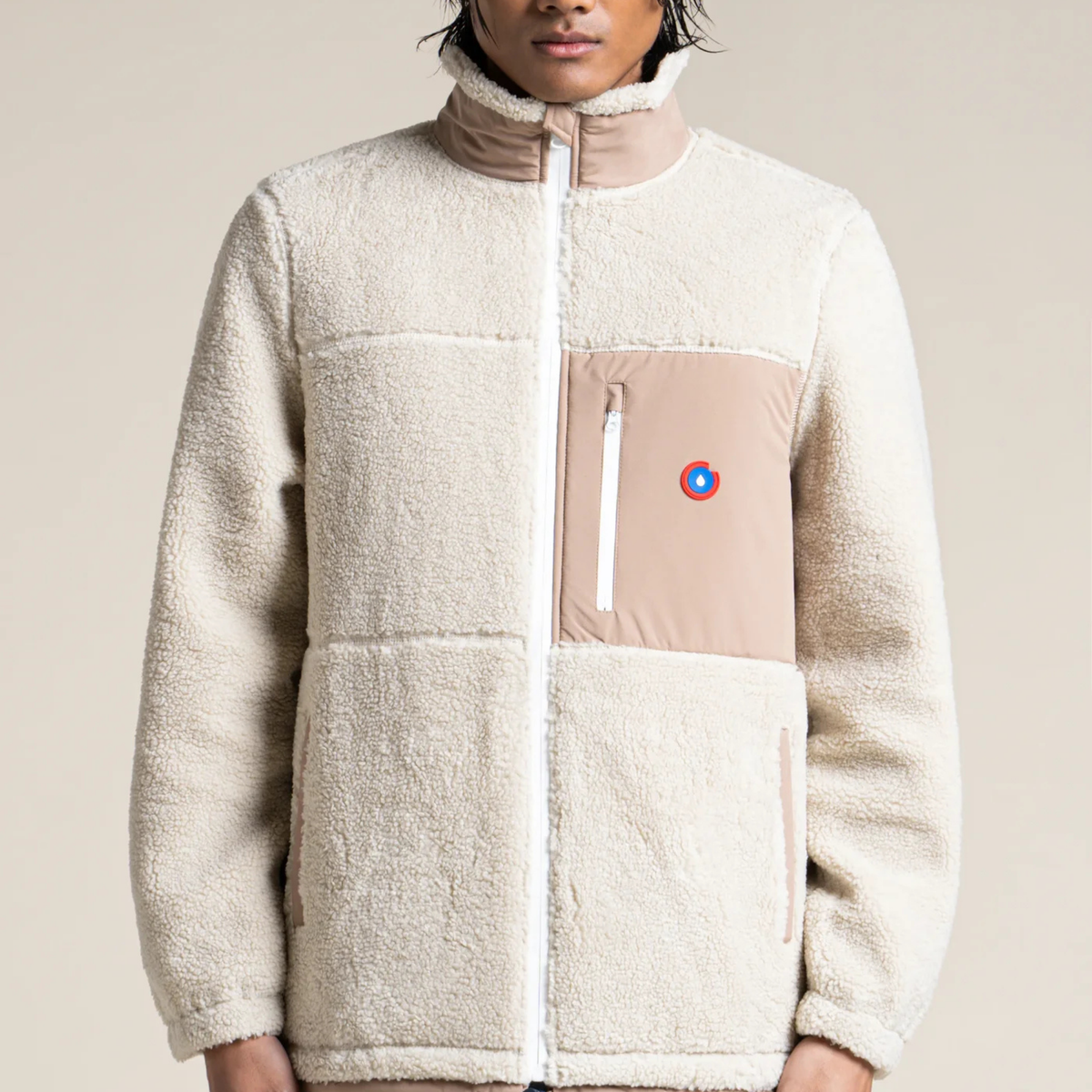 Veste polaire Monge - coquille - Sahara