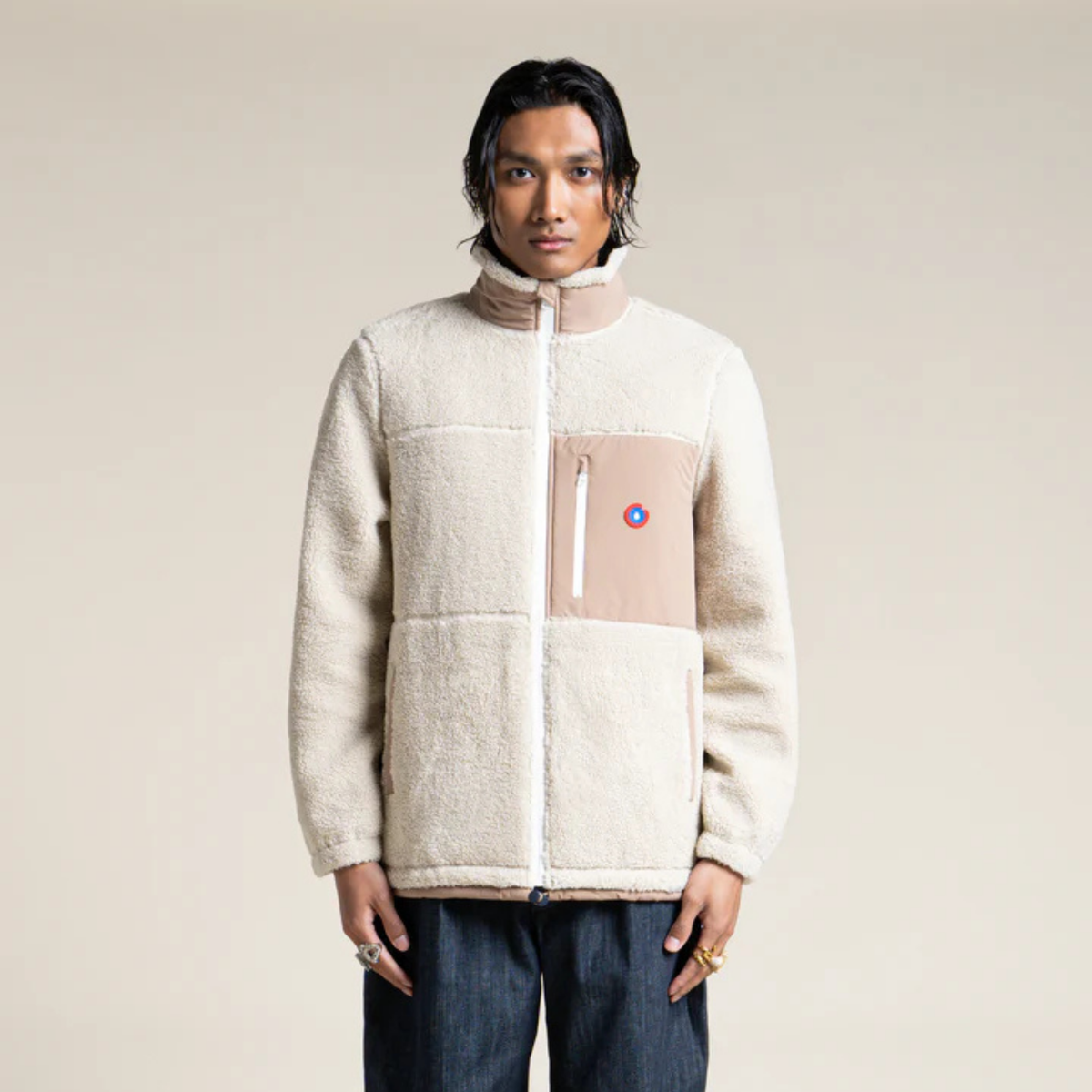 Veste polaire Monge - coquille - Sahara