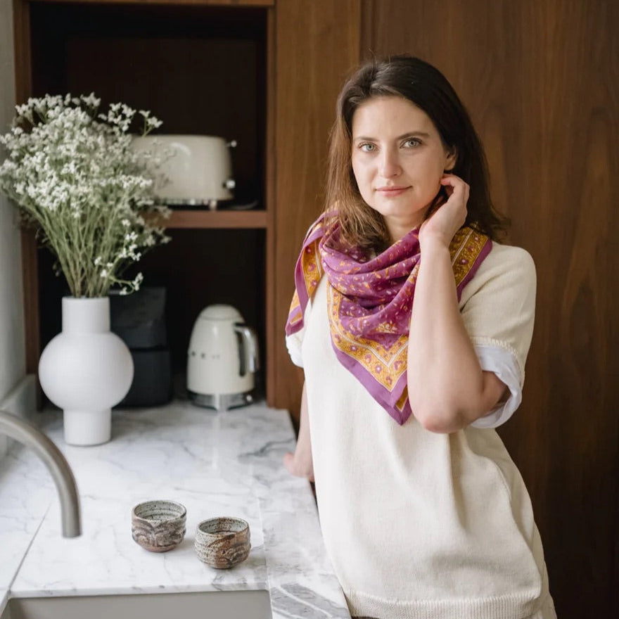 Foulard - Folk Story Pink