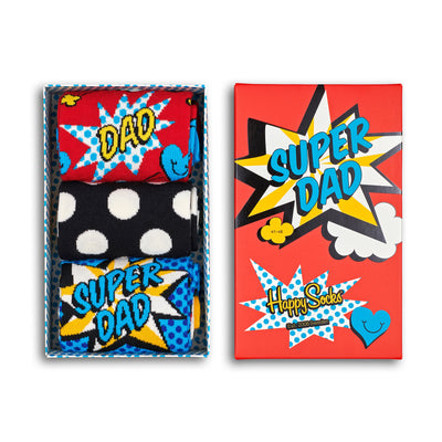 Pack Chaussettes - 3 Super Dad Socks Gift Set